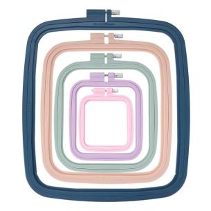 Square Embroidery Hoops, ABS Plastic Embroidery Hoops for DIY Embroidery Craft