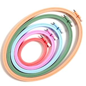 5 Size Oval Embroidery Hoop ABS Plastic Cross Stitch Hoop Embroidery Frame Sewing