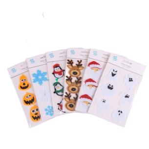 OEM 3D Christmas Animal Flower Felt Stickers