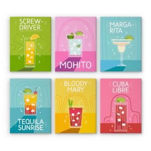 Hot Selling 6 Pack Paint by Numbers Kit for Adults Beginners 