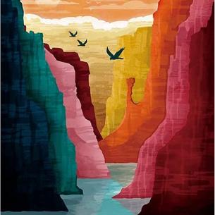 Mountain Landscape Paint By Numbers Kit For Adults Beginner