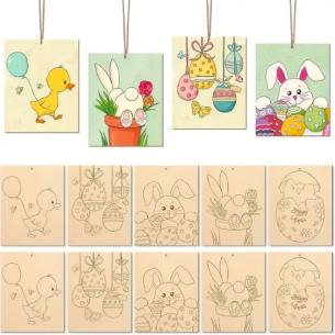 Plywood Painting Kits for DIY Toys - Unfinished Wood Crafts with Custom Kids Coloring Activities