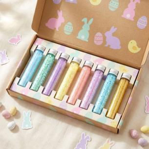 8-Color Easter Glitter Set OEM Wholesale for Egg Crafts Cards 