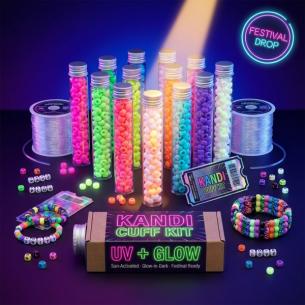 Kandi UV / Glow Cuff Kit Rave Festival DIY Bracelet Set OEM Wholesale