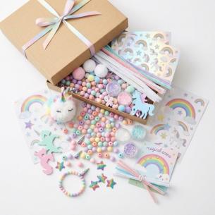 Unicorn Craft Gift Box | 1000+ Pieces | Pastel Rainbow DIY | Wholesale OEM