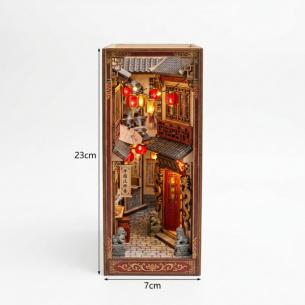 SF Chinatown Bookshop Book Nook | Wooden Diorama | Lantern LED | Wholesale OEM - 副本