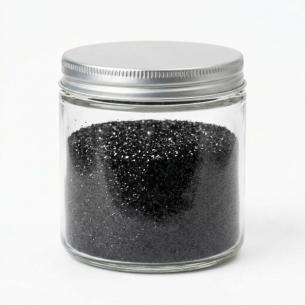 Black Onyx Mirror Polyester Glitter — UV Stable Tumbler Grade, 0.008 inch Solvent Resistant Bulk