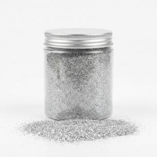 Diamond Mirror Silver Polyester Glitter — Tumbler Pro Grade, Anti-Static, Bulk 150g Tub for Resin & Drinkware