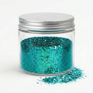 Ocean Teal Holographic Glitter Mix — Coastal Resin & Tumbler Grade, Multi-Size Turquoise Sea Flake