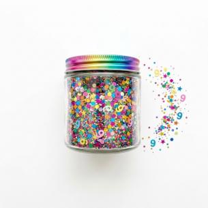 Birthday Confetti Glitter Mix — Multi-Color Star Dot & Glitter Blend for Party Supply Year-Round