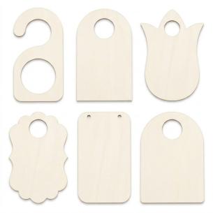 Unfinished Wood Door Hanger Blanks — 6 Styles for DIY Crafts