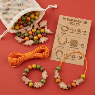 Wooden Bead Kit — Dino Adventure