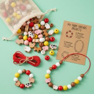Wooden Bead Kit — Farm Friends