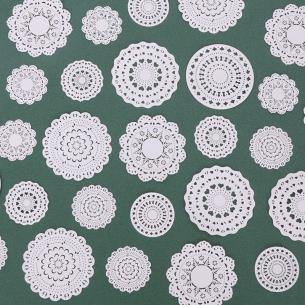 Miniature Laser-Cut Lace Doily Mats – Dollhouse Cake & Dessert Placemats | Food-Play Scene Decor – Bulk Wholesale OEM