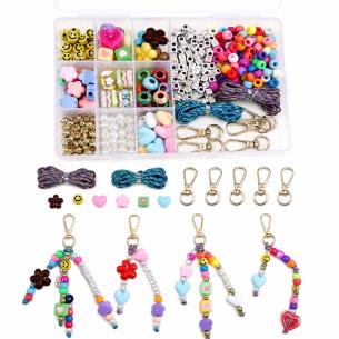 Wholesale Acrylic Bead Keychain Making Kit