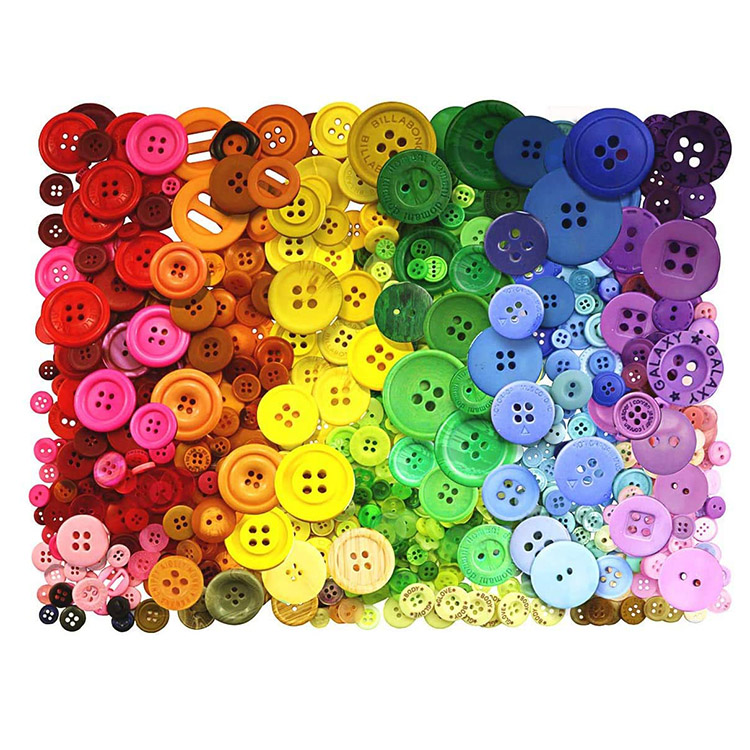 Round Craft Plastic Buttons for Sewing DIY Crafts