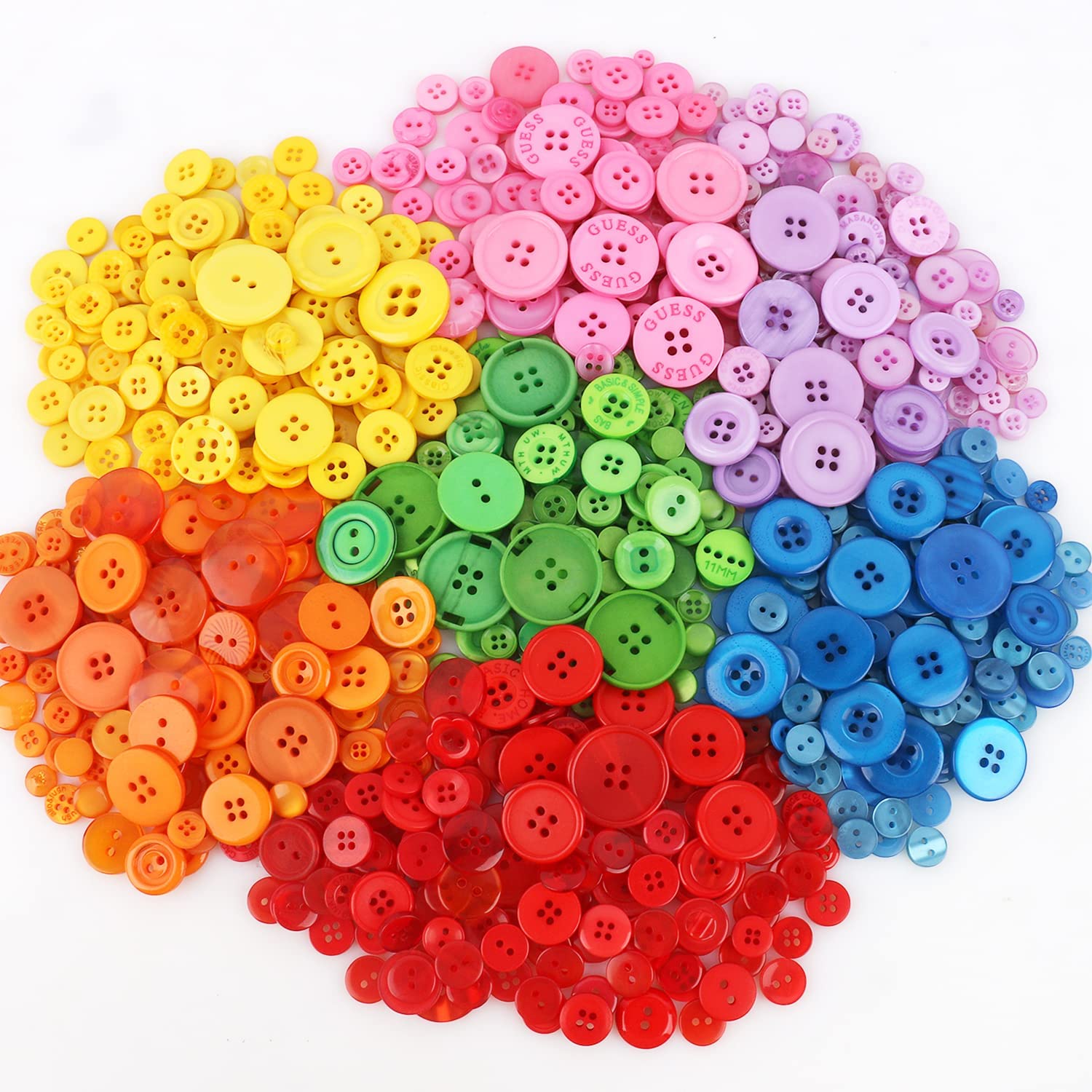 Assorted Plastic Buttons For Crafts