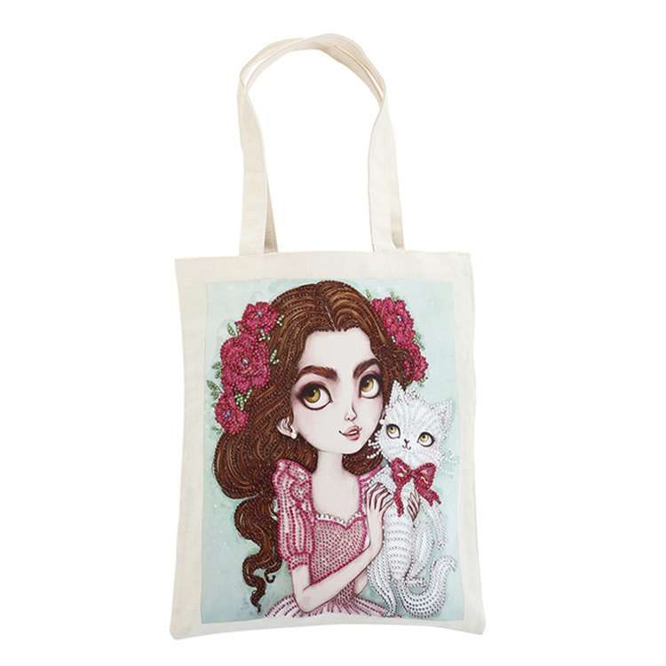 Hot Sale Canvas Tote Bag DIY 5D Diamond Painting Handbag Kit for Decoration