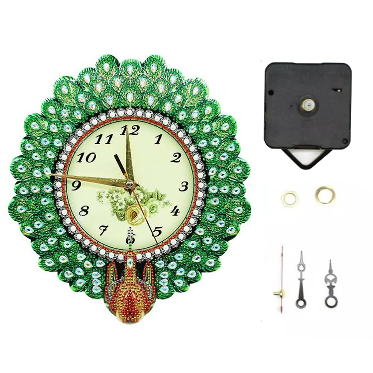 orDIY 5D newest abstract painting with diamonds wall clock