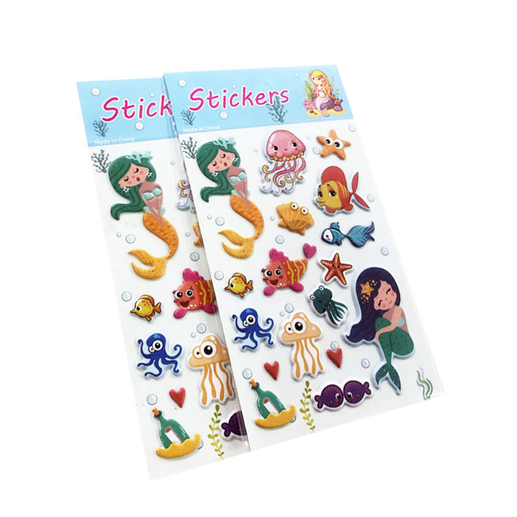 Custom puffy stickers for scrapbooking