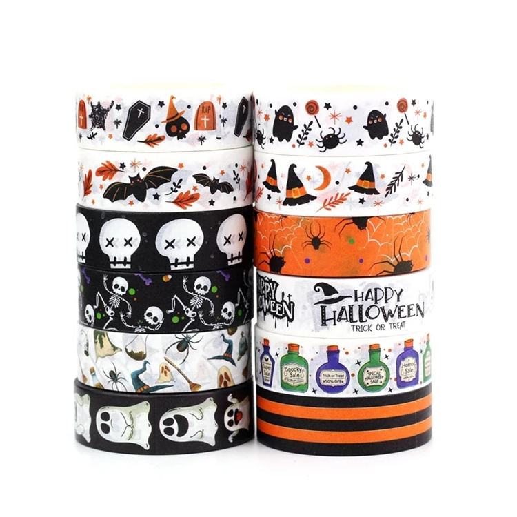 BWT001 High Quality Halloween Washi Tape Set for DIY Scrapbook
