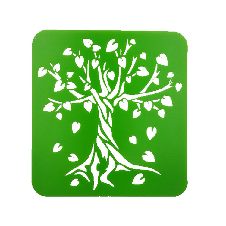 Colored drawing stencil template