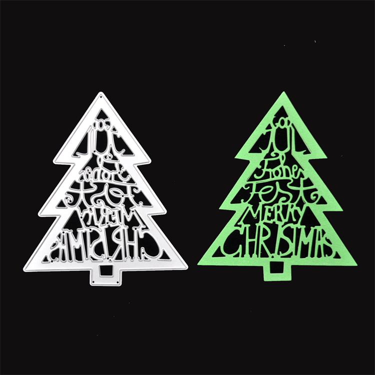 ACD10 DIY christmas tree design cutting dies for scrapbooking